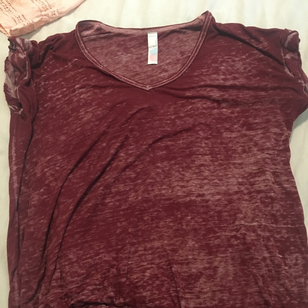 Maroon Free People T-Shirt